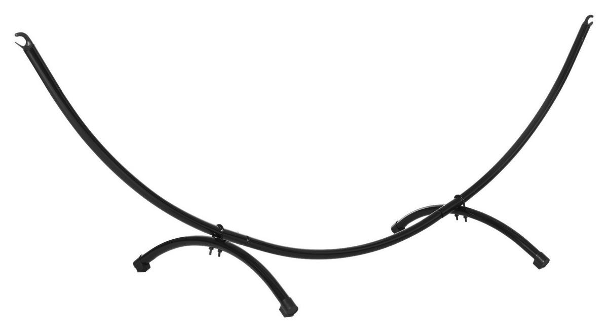 Outsunny Hängemattengestell aus Metall Hängemattengestell_aus_Metall - schwarz (300,00/90,00/100,00cm) - Outsunny