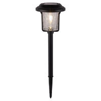 Außenleuchte schwarz Glas Metall B/H/T/D: ca. 14,6x54,7x14,6x14,6 cm SIMON - schwarz (14,60/54,70/14,60cm) - Näve Leuchten