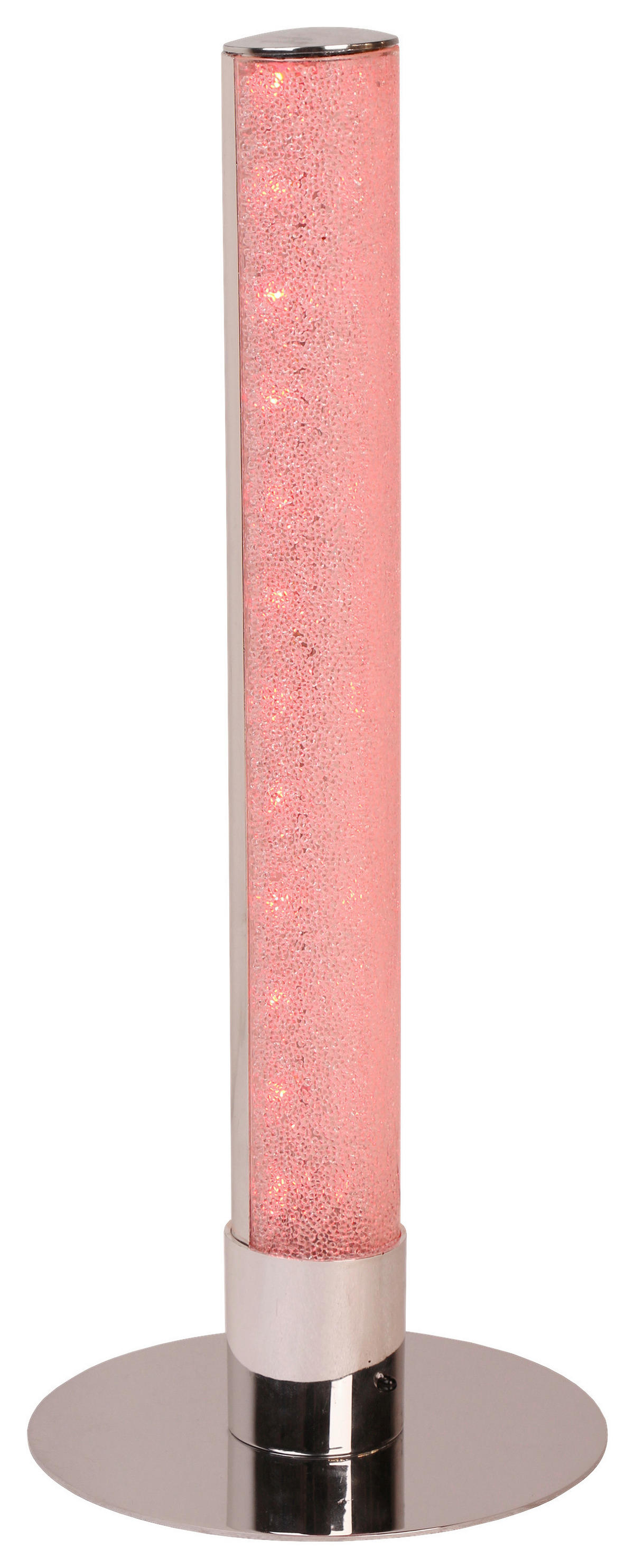 POCOline Tischleuchte Chrom klar Metall Acryl H/D: ca. 40x15 cm Polly - klar/Chrom (15,00/40,00cm) - POCOline