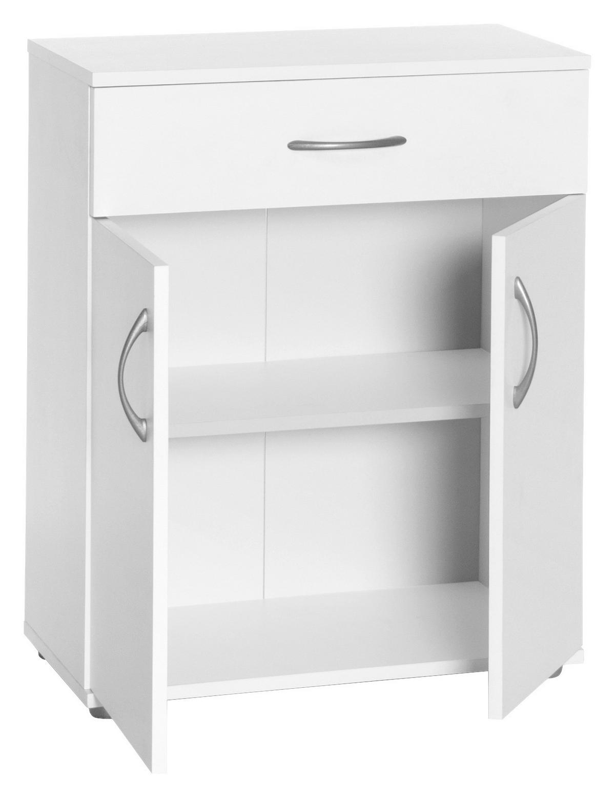 Kommode Peggy 2 weiß B/H/T: ca. 57x68,5x29 cm Peggy 2 - weiß (57,00/68,50/29,00cm)