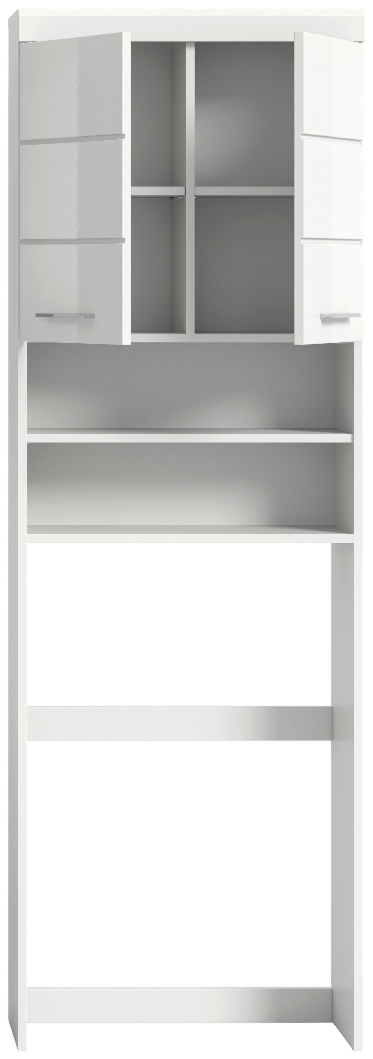 Waschmaschinenumbauschrank Scout weiß weiß Hochglanz B/H/T: ca. 63x191x24 cm Scout - weiß (63,00/191,00/24,00cm) - xonox.home