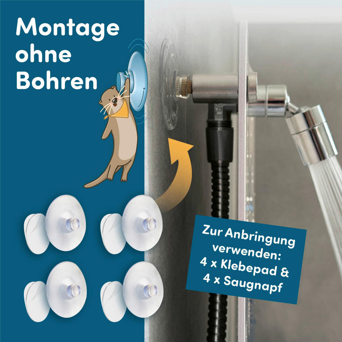 Kinderdusche weiß Kinderdusche_Wal_fredis - blau/weiß (30,00/10,00/40,00cm) - fredis
