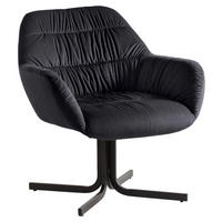 Wohnling Sessel schwarz Polyester Loungesessel - schwarz - Wohnling