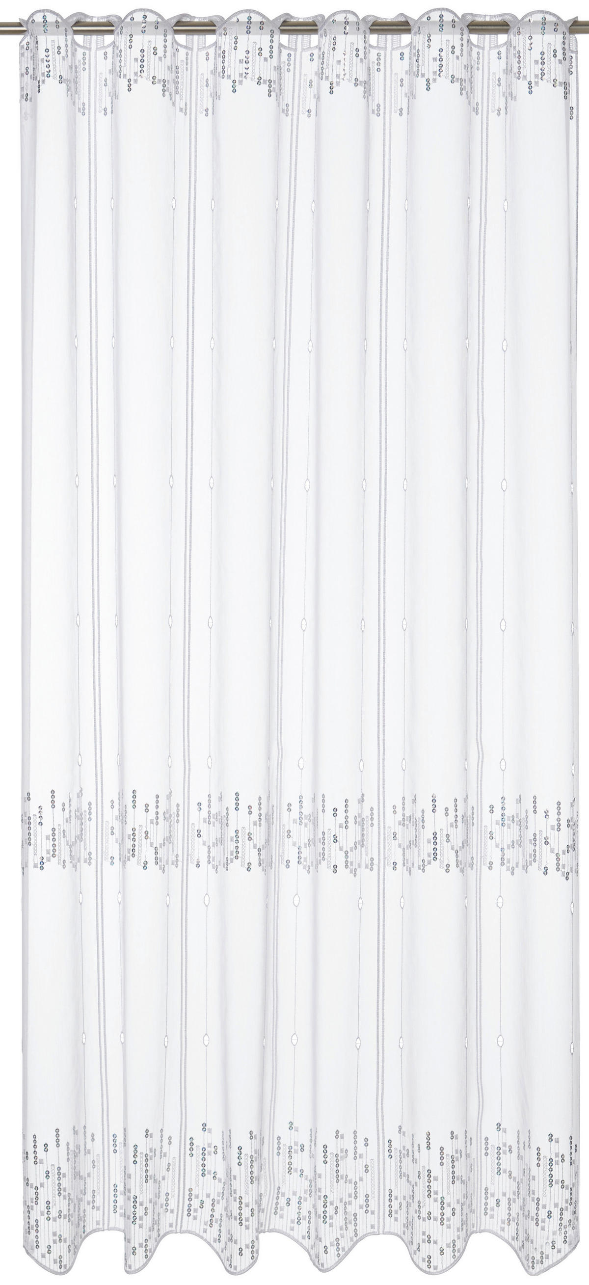 Cliprollo Pailette weiß B/L: ca. 140x95 cm Pailette - weiß (140,00/95,00cm) - POCOline
