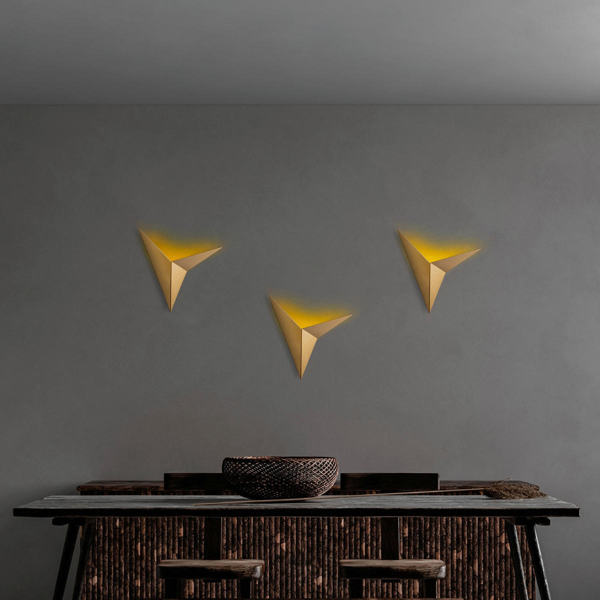 Opviq Wandleuchte gold Metall B/H/L: ca. 5x34x34 cm G9 1 Brennstellen Kus-Nuw - gold (34,00/5,00/34,00cm) - Opviq