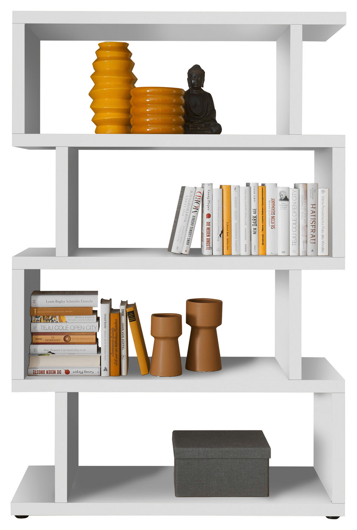 Standregal Style weiß B/H/T: ca. 100x152x38 cm Style - weiß (100,00/152,00/38,00cm)
