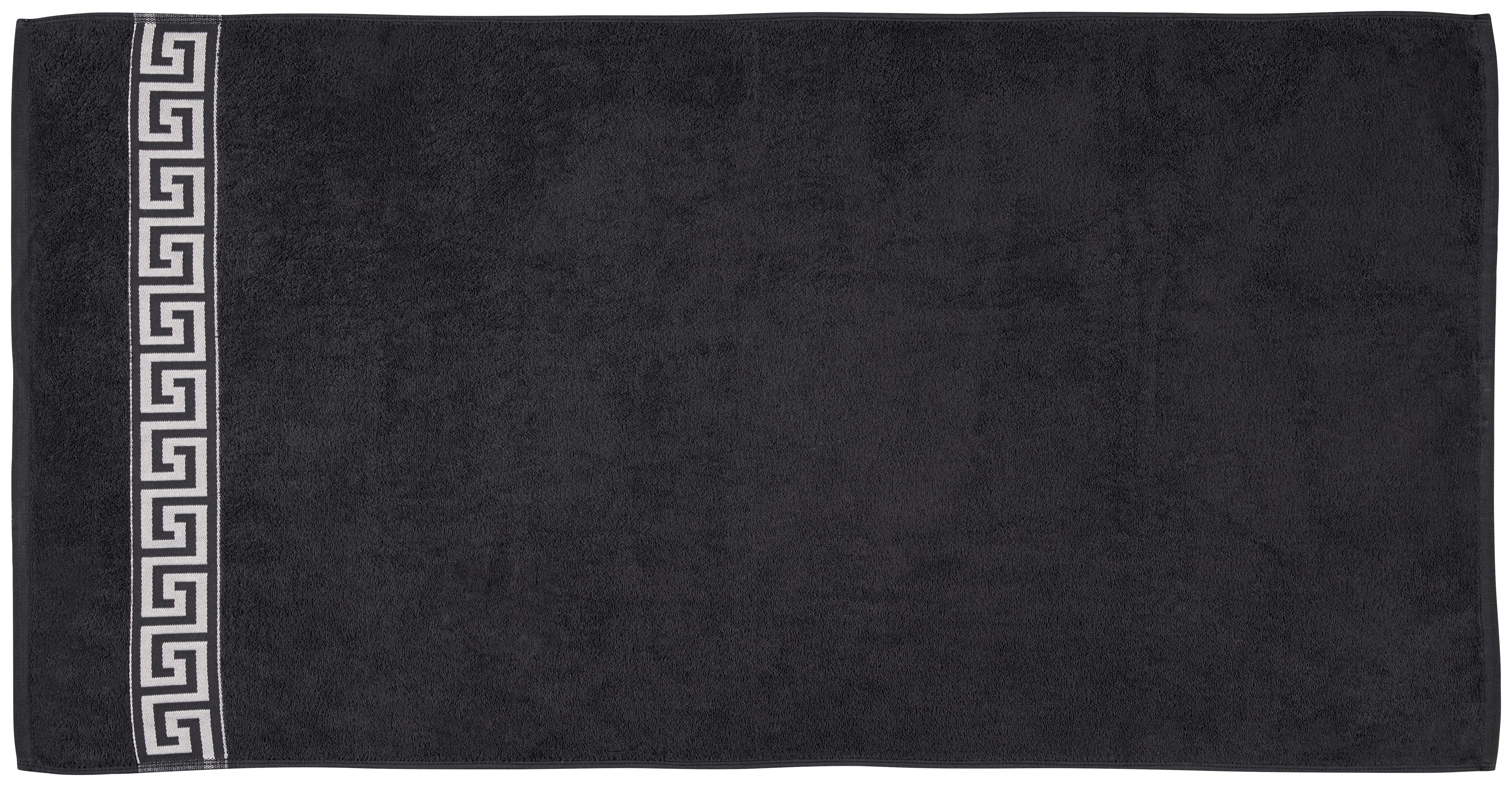 Duschtuch Meand Meand - schwarz (70,00/140,00cm) - POCOline