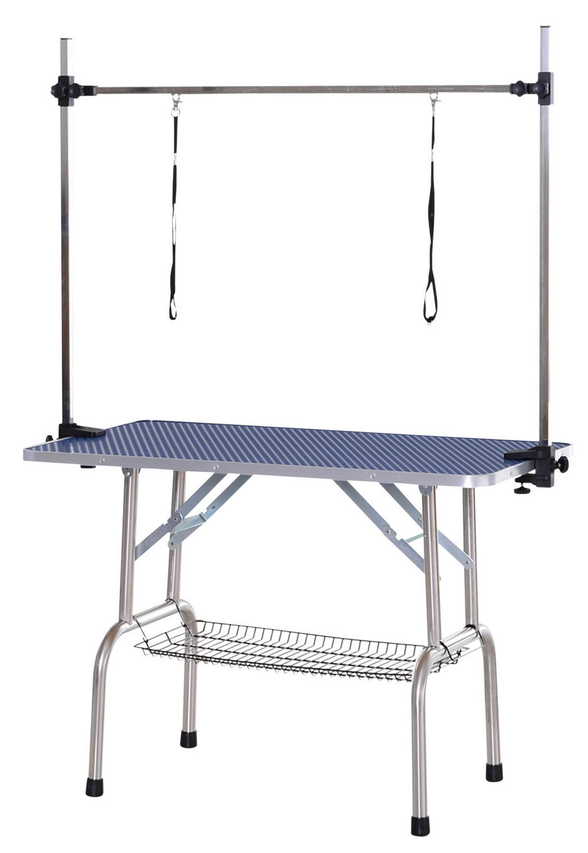 PawHut Hundetrimmtisch blau Gummi B/H/L: ca. 60x170x107 cm Hundetrimmtisch - blau (107,00/60,00/170,00cm) - PawHut