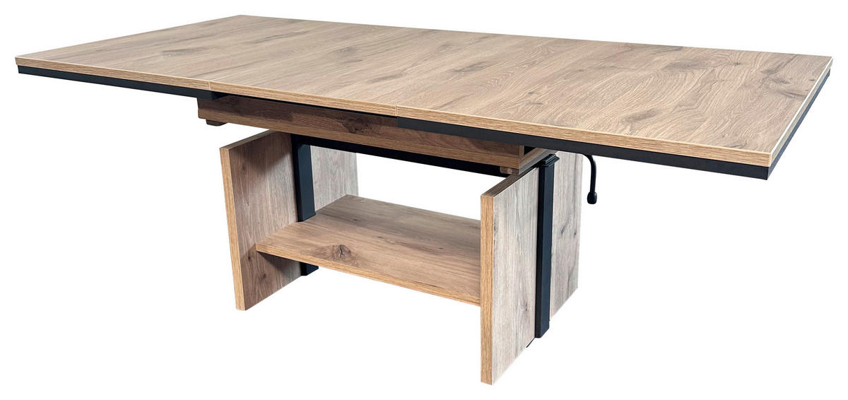 Couchtisch Ingo Eiche Viking Nachbildung B/H/T: ca. 110x53x70 cm Ingo - Eiche/anthrazit (110,00/53,00/70,00cm)