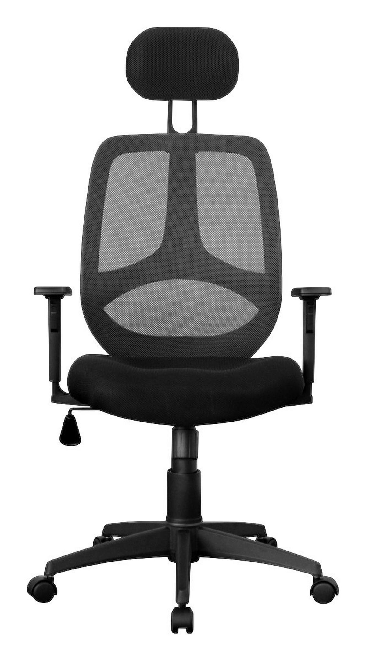 Drehstuhl schwarz Bürostuhl - schwarz (61,00/127,00/57,00cm) - Amstyle