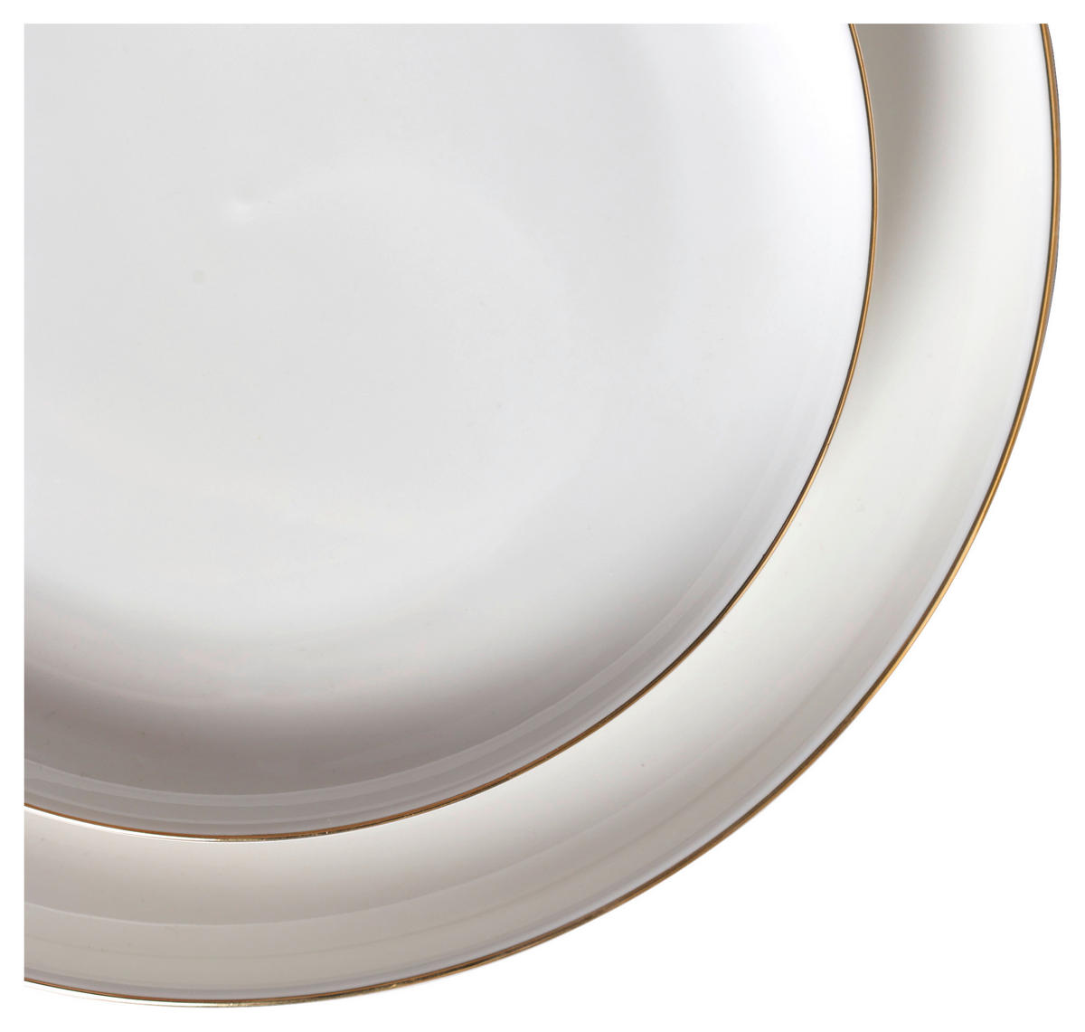 POCOline Kombiservice weiß Porzellan 30 tlg. Kombiservice_Golden_30tlg. - gold/weiß - POCOline