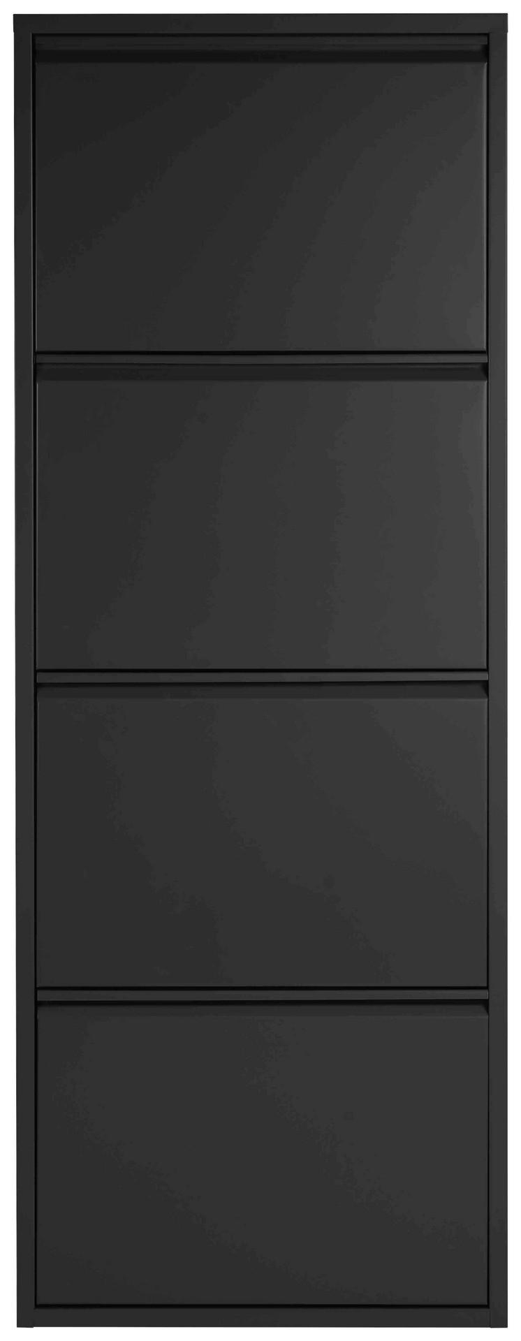 Schuhkipper Blacky schwarz matt B/H/T: ca. 50x136x13 cm Blacky - schwarz (50,00/136,00/13,00cm)