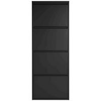Schuhkipper Blacky schwarz matt B/H/T: ca. 50x136x13 cm Blacky - schwarz (50,00/136,00/13,00cm)