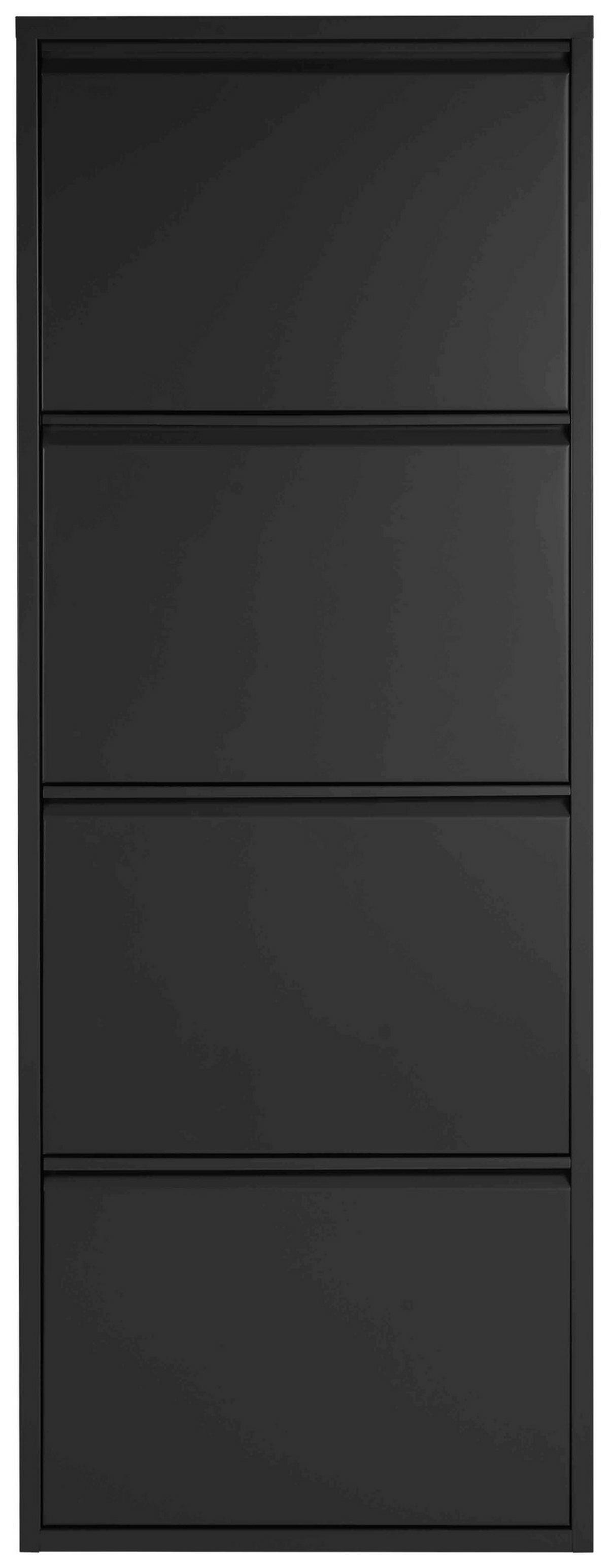 Schuhkipper Blacky schwarz matt B/H/T: ca. 50x136x13 cm Blacky - schwarz (50,00/136,00/13,00cm)