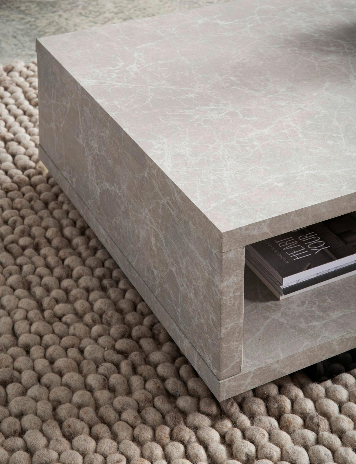 Couchtisch sand B/H/T: ca. 100x25x50 cm Couchtisch - sand (100,00/25,00/50,00cm) - Wohnling