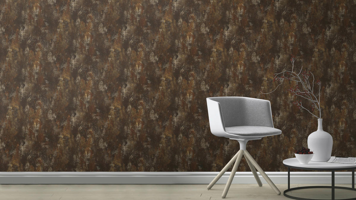 Vliestapete Metallic Kupfer B/L: ca. 53x1005 cm Vliestapete_418224 - Kupfer (53,00/1005,00cm)