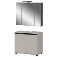 Badezimmer-Set 9940-186 steingrau B/H/T: ca. 76x200x34 cm 9940-186 - steingrau (76,00/200,00/34,00cm) - Germania