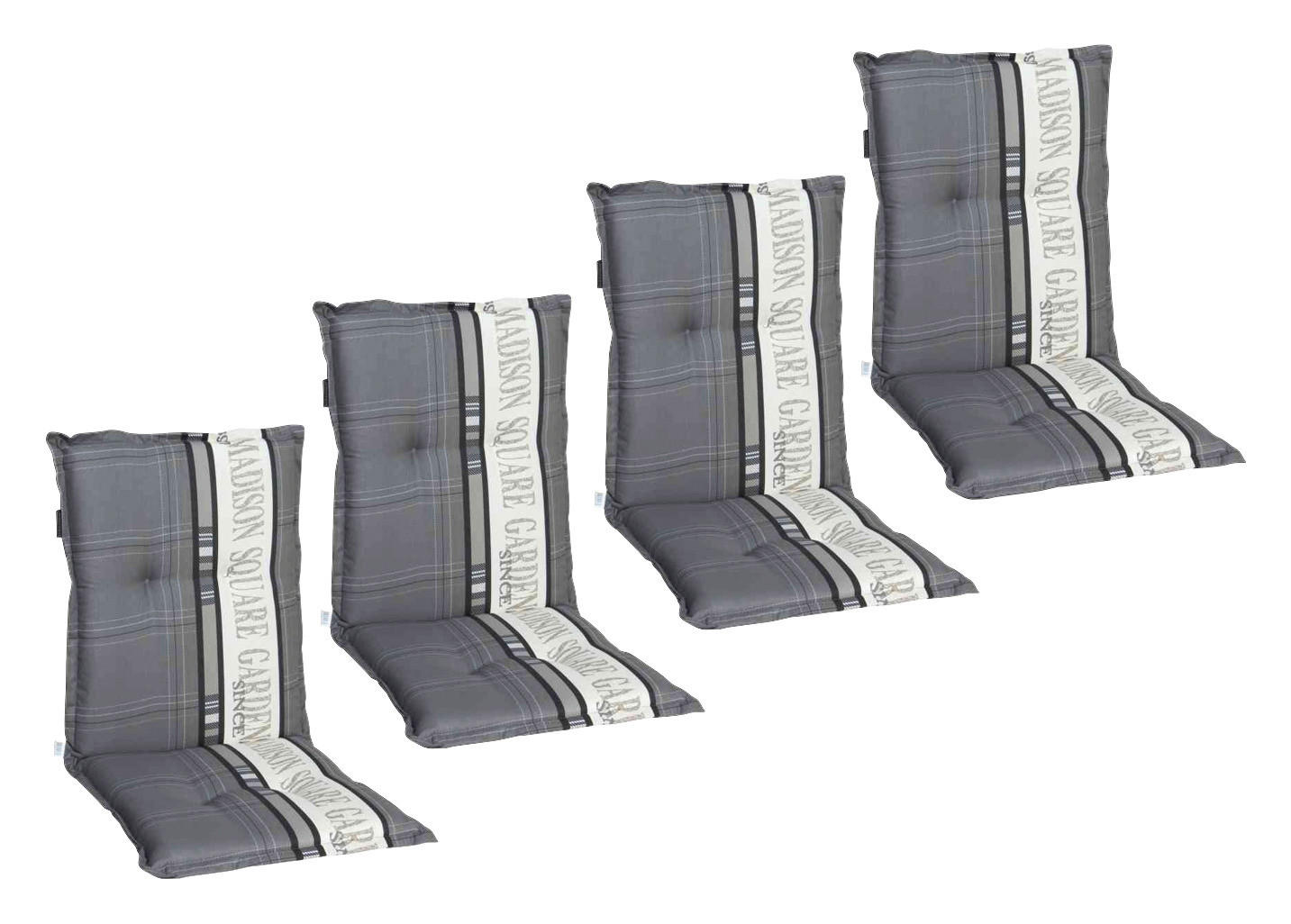 Madison Auflage Garden grau Polyester B/H/L: ca. 105x8x50 cm Garden - grau (50,00/105,00/8,00cm) - Madison