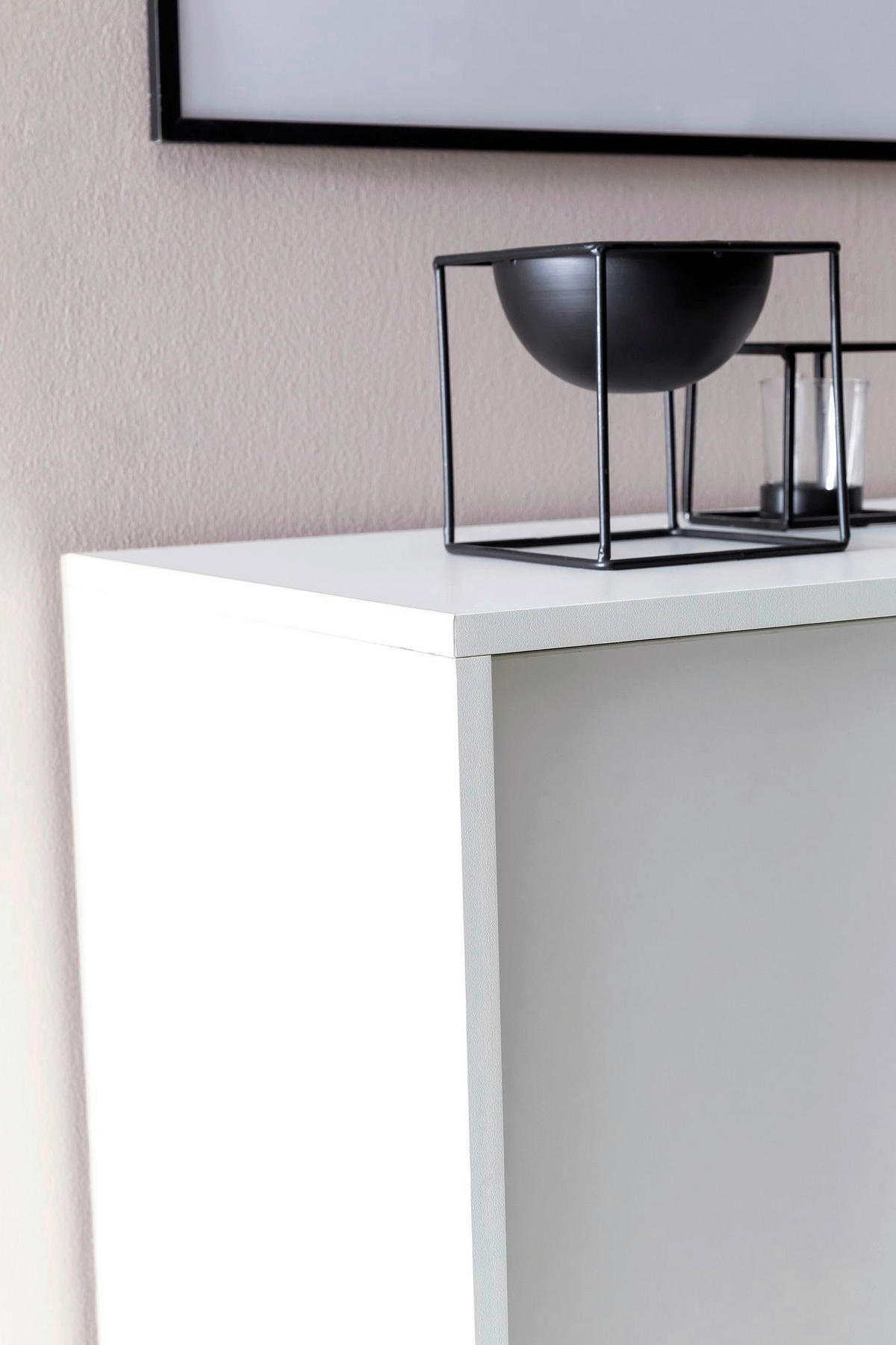 Schuhschrank weiß B/H/T: ca. 100x108x37,5 cm Schuhschrank - weiß (100,00/108,00/37,50cm) - Wohnling
