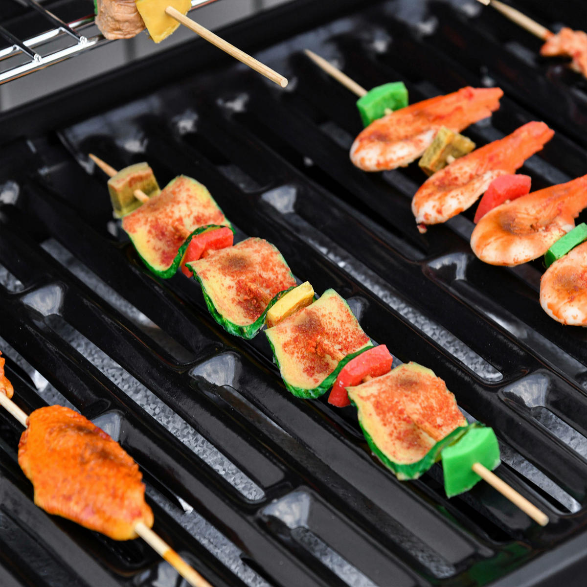 Outsunny Gasgrill Metall B/H/L: ca. 50x100x135 cm Gasgrill - schwarz (135,00/50,00/100,00cm) - Outsunny