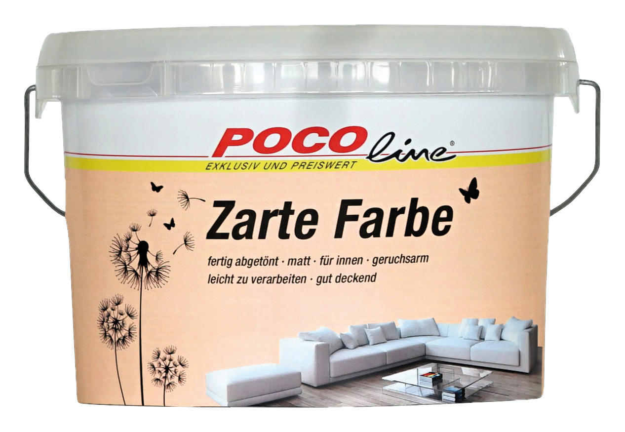POCOline Raumfarbe apricot ca. 10 l Zarte Farben - apricot (10,00l)