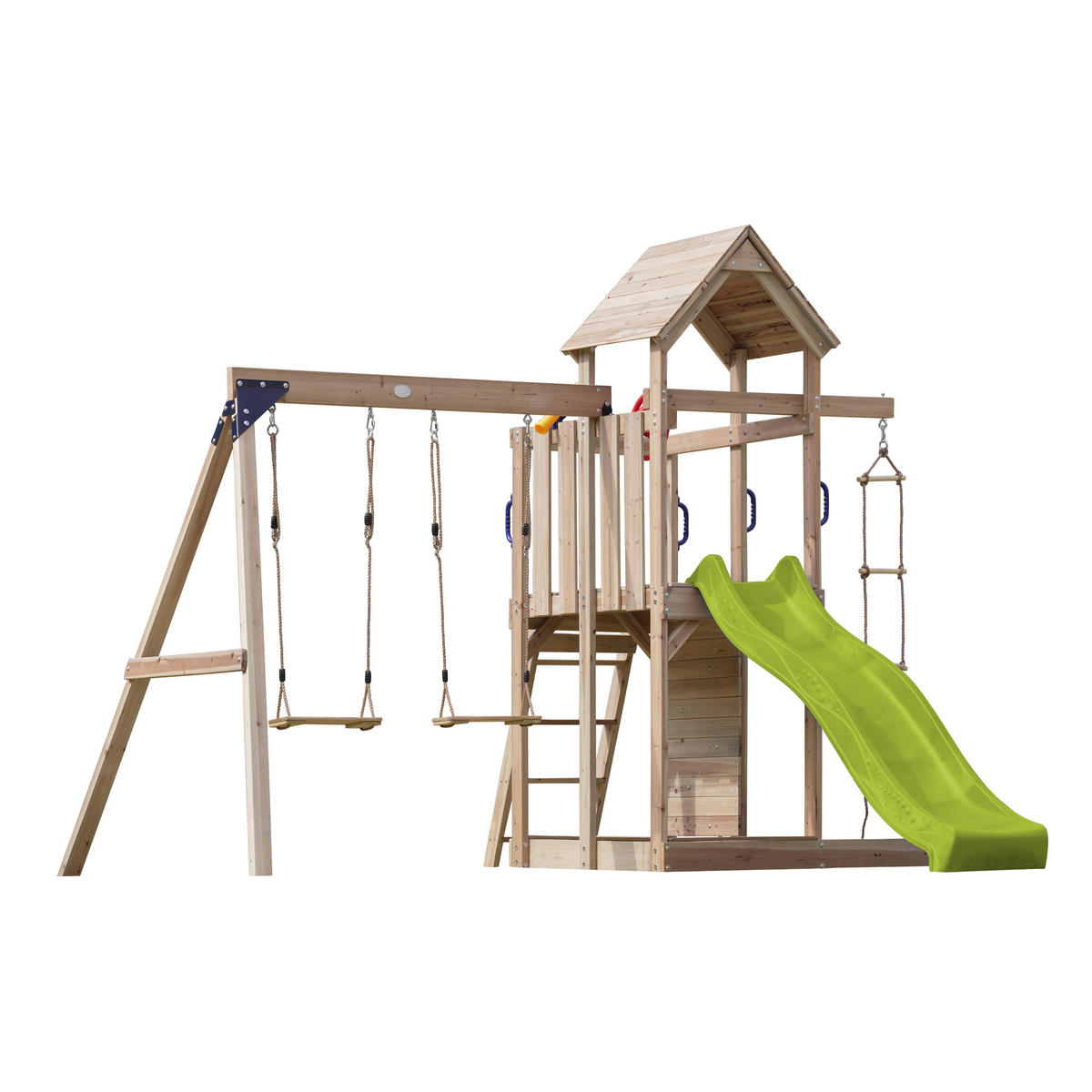 AXI Spielturm Moos grün B/H/L: ca. 342x267x375 cm Moos - braun/grün (375,00/342,00/267,00cm) - AXI