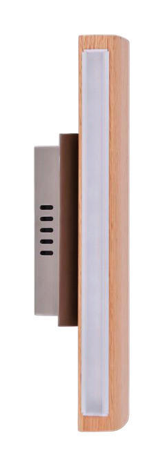 Näve Leuchten LED Wandleuchte NV1287814 braun Holz Metall B/H/T: ca. 7x8x35 cm 1 Brennstellen Rondo - braun (7,00/8,00/35,00cm) - Näve Leuchten