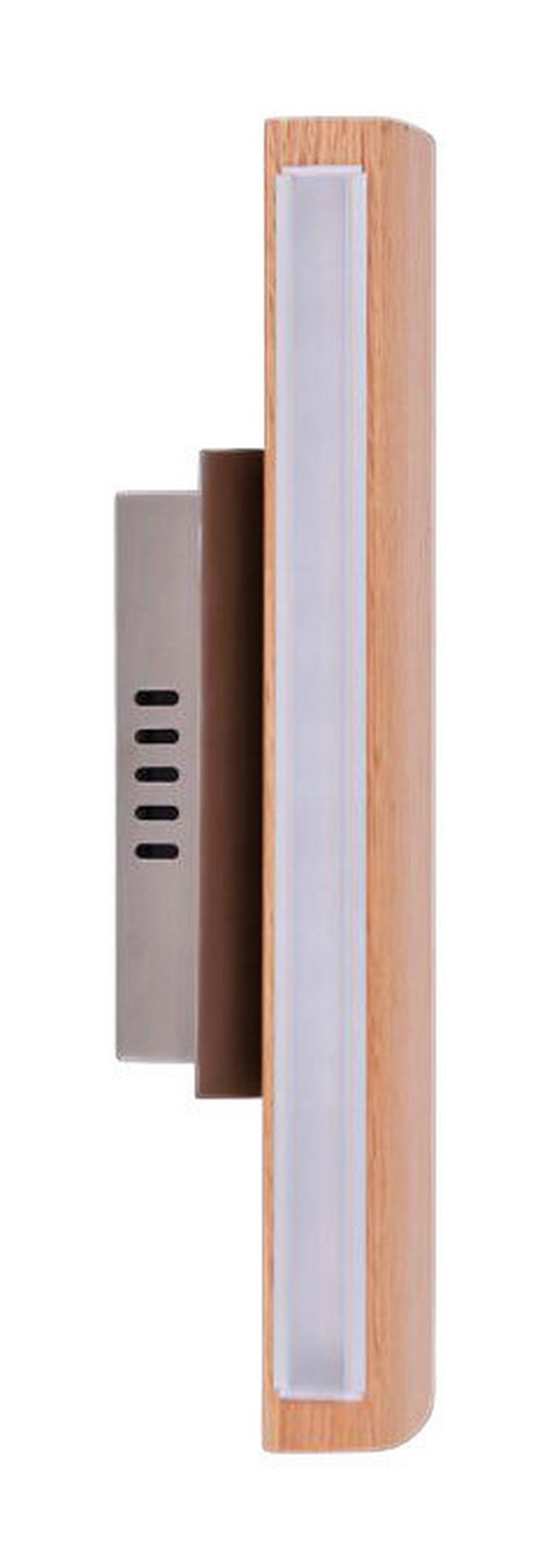 Näve Leuchten LED Wandleuchte NV1287814 braun Holz Metall B/H/T: ca. 7x8x35 cm 1 Brennstellen Rondo - braun (7,00/8,00/35,00cm) - Näve Leuchten