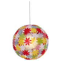 Näve Leuchten Pendelleuchte 7024861 multicolor Kunststoff Metall B/H/T: ca. 70x130x70 cm E27 1 Brennstellen Young Living - multicolor (70,00/130,00/70,00cm) - Näve Leuchten