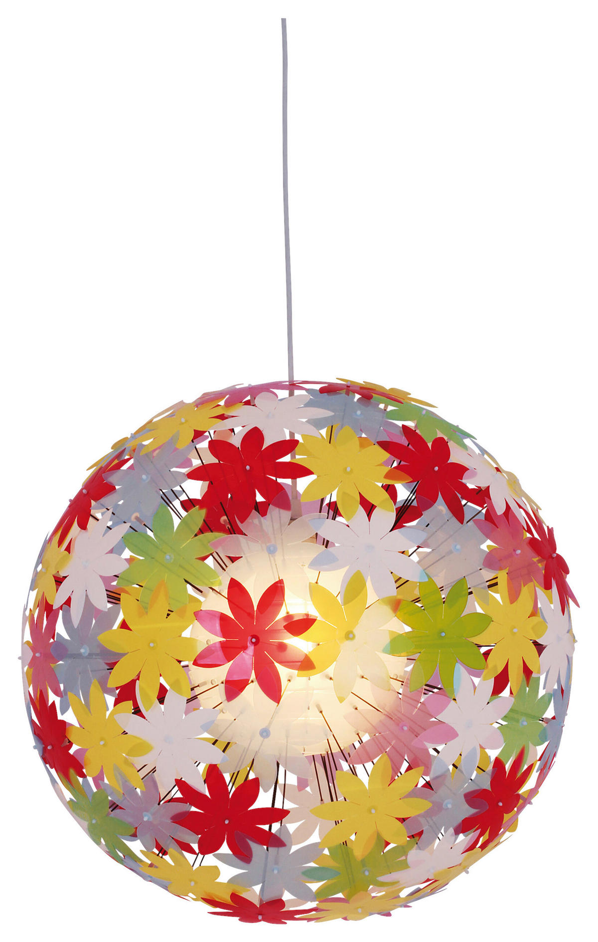 Näve Leuchten Pendelleuchte 7024861 multicolor Kunststoff Metall B/H/T: ca. 70x130x70 cm E27 1 Brennstellen Young Living - multicolor (70,00/130,00/70,00cm) - Näve Leuchten