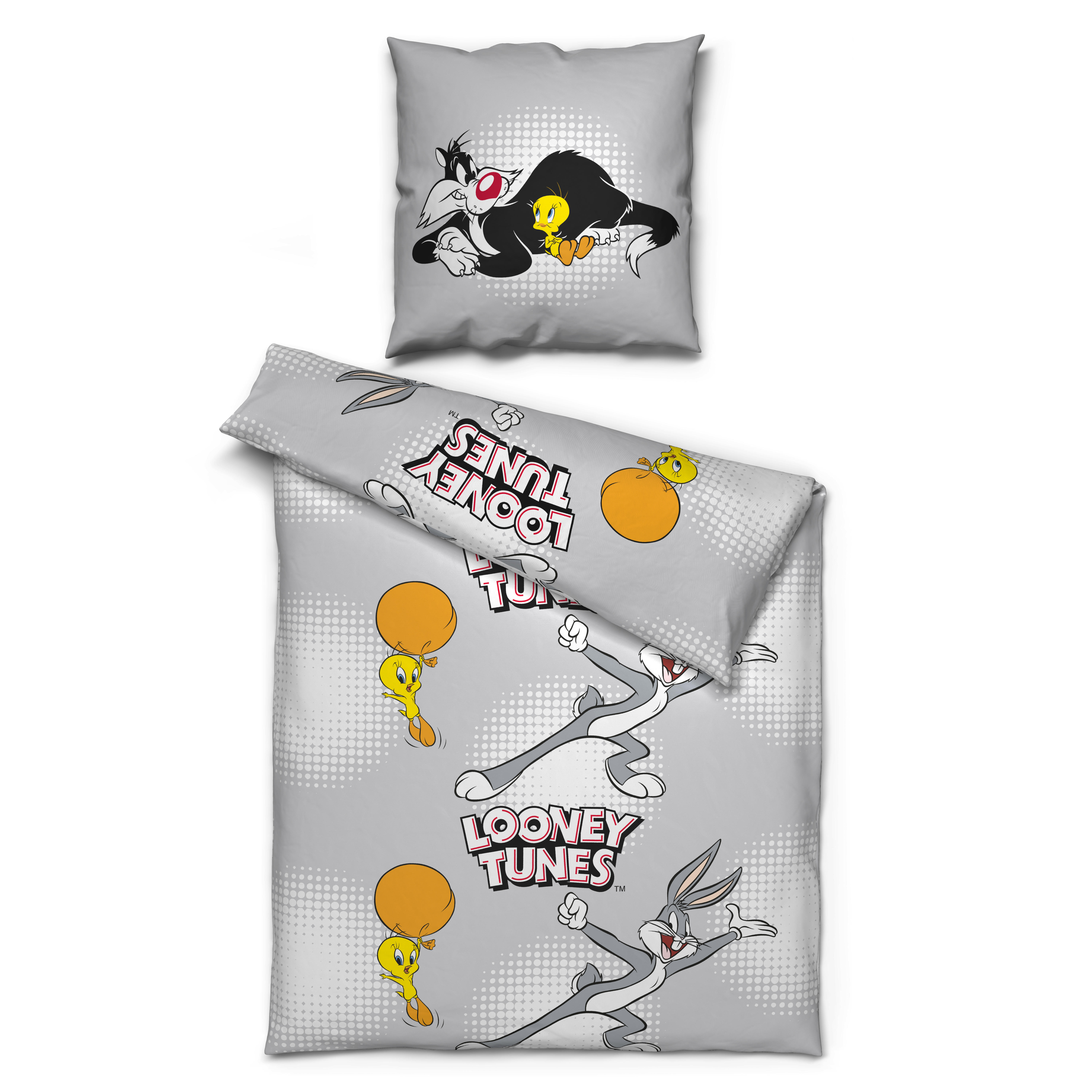 Microfaser Bettwäsche Looney Tunes Looney Tunes - gelb/schwarz (135,00/200,00cm)