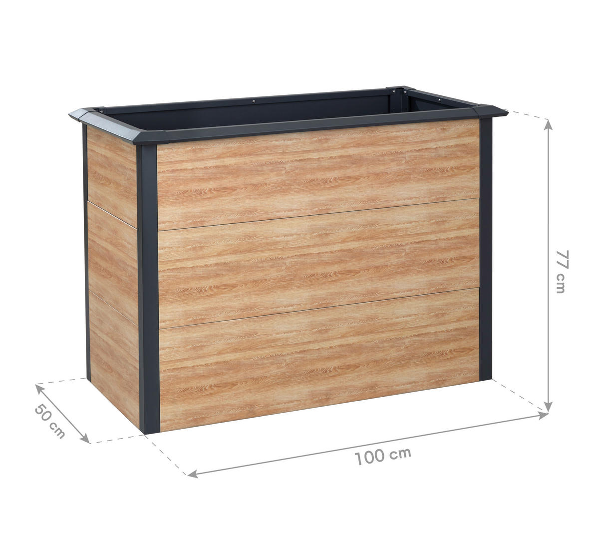 Westmann Hochbeet Primus-Multi M natur Metall B/H/L: ca. 100x77x50 cm Primus-Multi M - natur (50,00/100,00/77,00cm) - Westmann