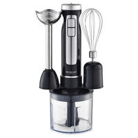 MICHELINO Stabmixer 74447 silber schwarz Edelstahl Kunststoff H/D: ca. 33x33 cm Stabmixer_3in1 74447 - schwarz/silber (33,00/33,00cm) - MICHELINO