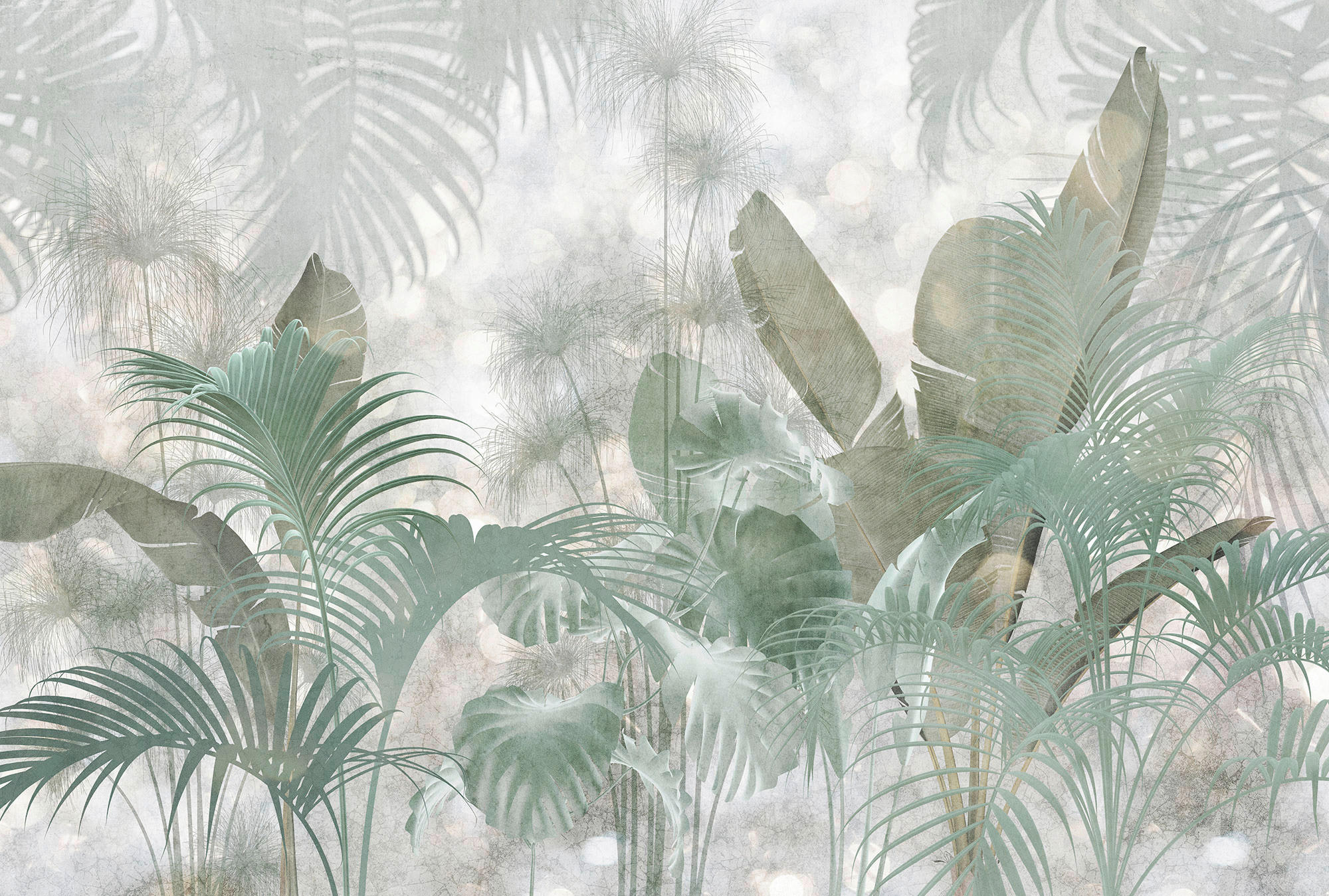 Komar Fototapete Paillettes Tropicales B/L: ca. 368x248 cm Paillettes Tropicales - (368,00/248,00cm) - Komar