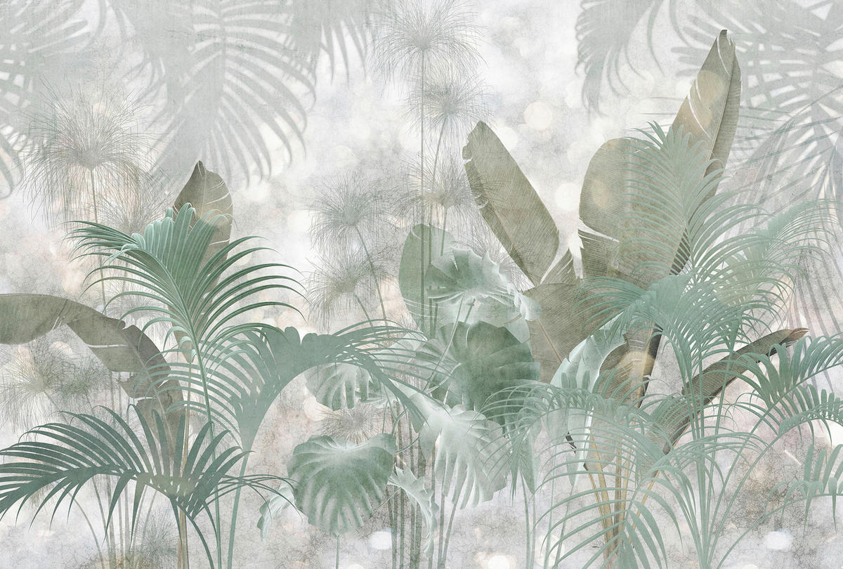 Komar Fototapete Paillettes Tropicales B/L: ca. 368x248 cm Paillettes Tropicales - (368,00/248,00cm) - Komar