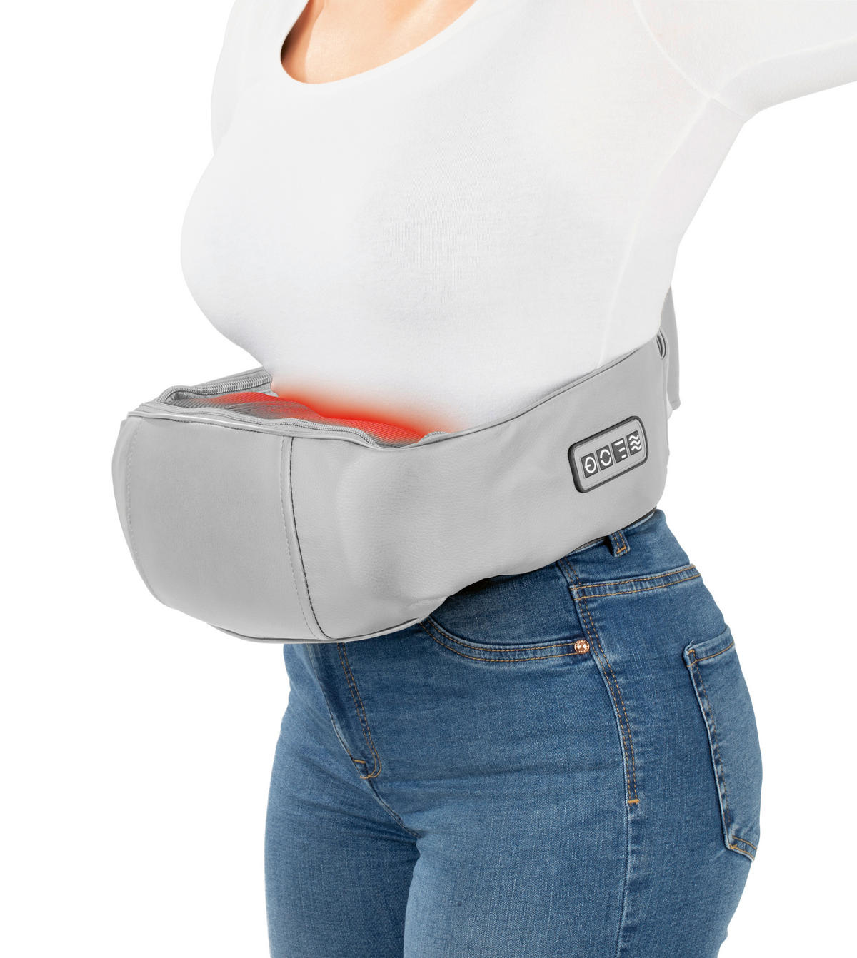 CLEANmaxx Shiatsu-Massagegerät grau lila Shiatsu-Massagegerät_VITALmaxx - lila/grau - CLEANmaxx