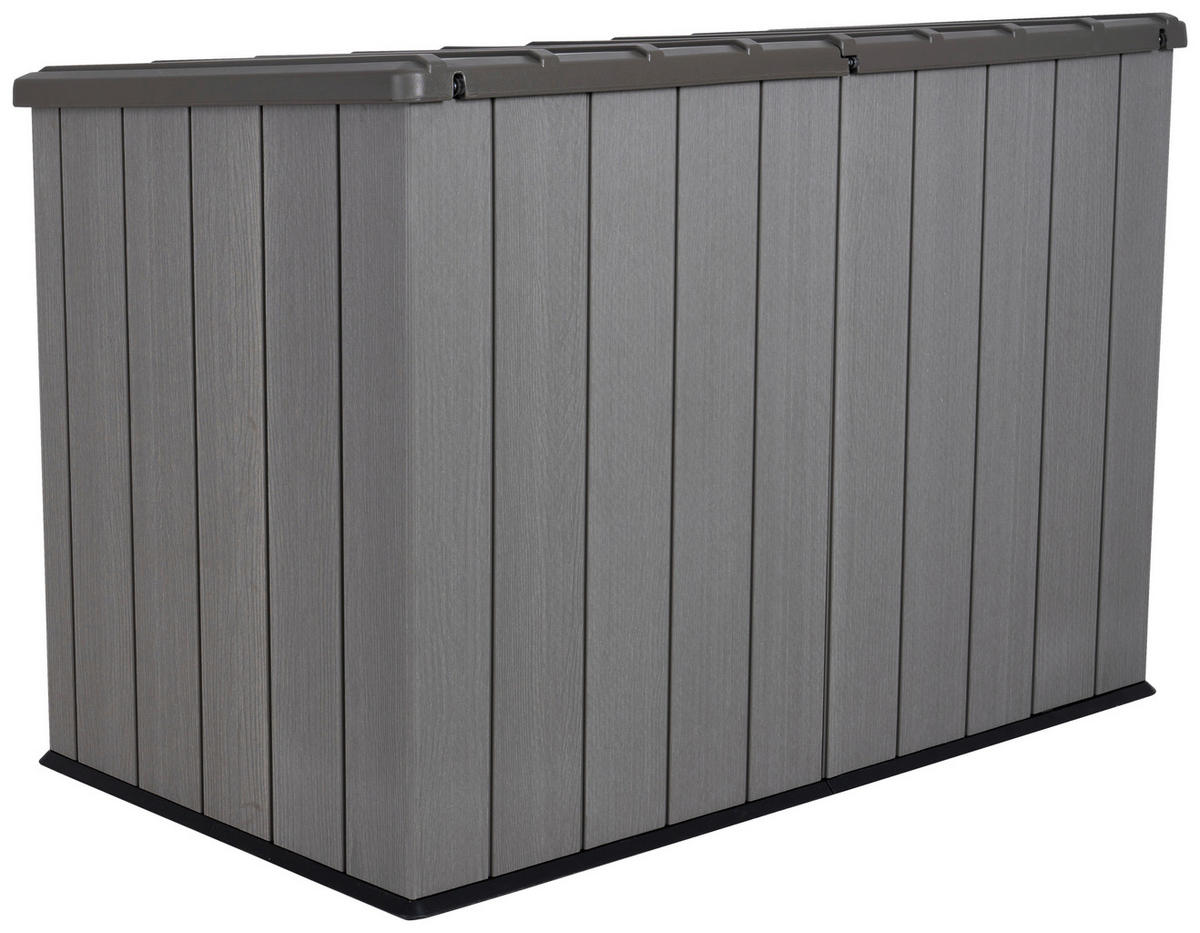 Lifetime Mülltonnenbox Greg hellgrau B/H/L: ca. 191x131x109 cm Greg - hellgrau/hellbraun (109,00/191,00/131,00cm) - Lifetime