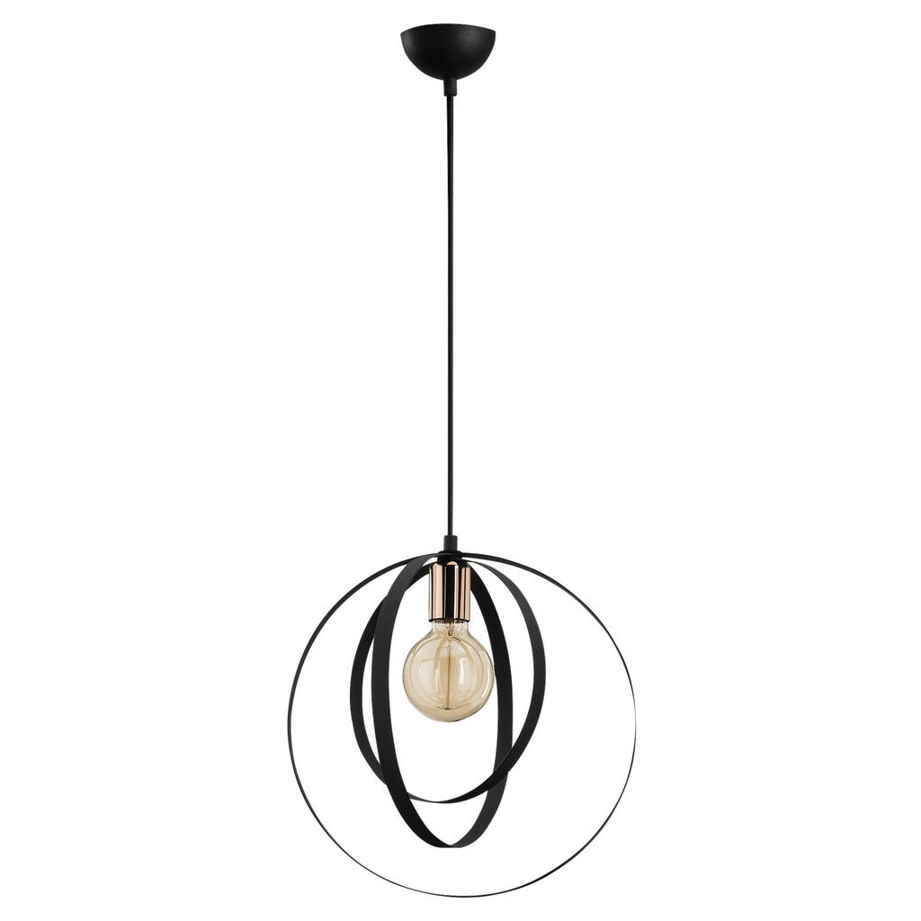 Thumbnail - Opviq Pendelleuchte Vaveyla schwarz Metall B/H/T/L/D: ca. 35x131x35x35x35 cm E27 1 Brennstellen