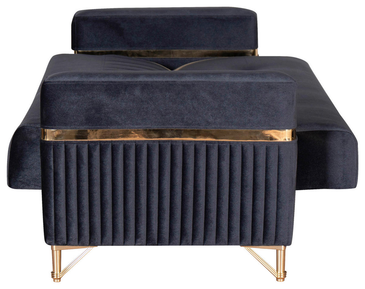 Sofa 3-2-1 Rhosus anthrazit Microfaser Rhosus - gold/anthrazit