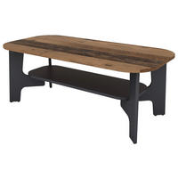 Couchtisch JONNY Eiche Old Wood Nachbildung anthrazit anthrazit B/H/T: ca. 110x42,5x55 cm JONNY - Eiche/anthrazit (110,00/42,50/55,00cm) - byLIVING