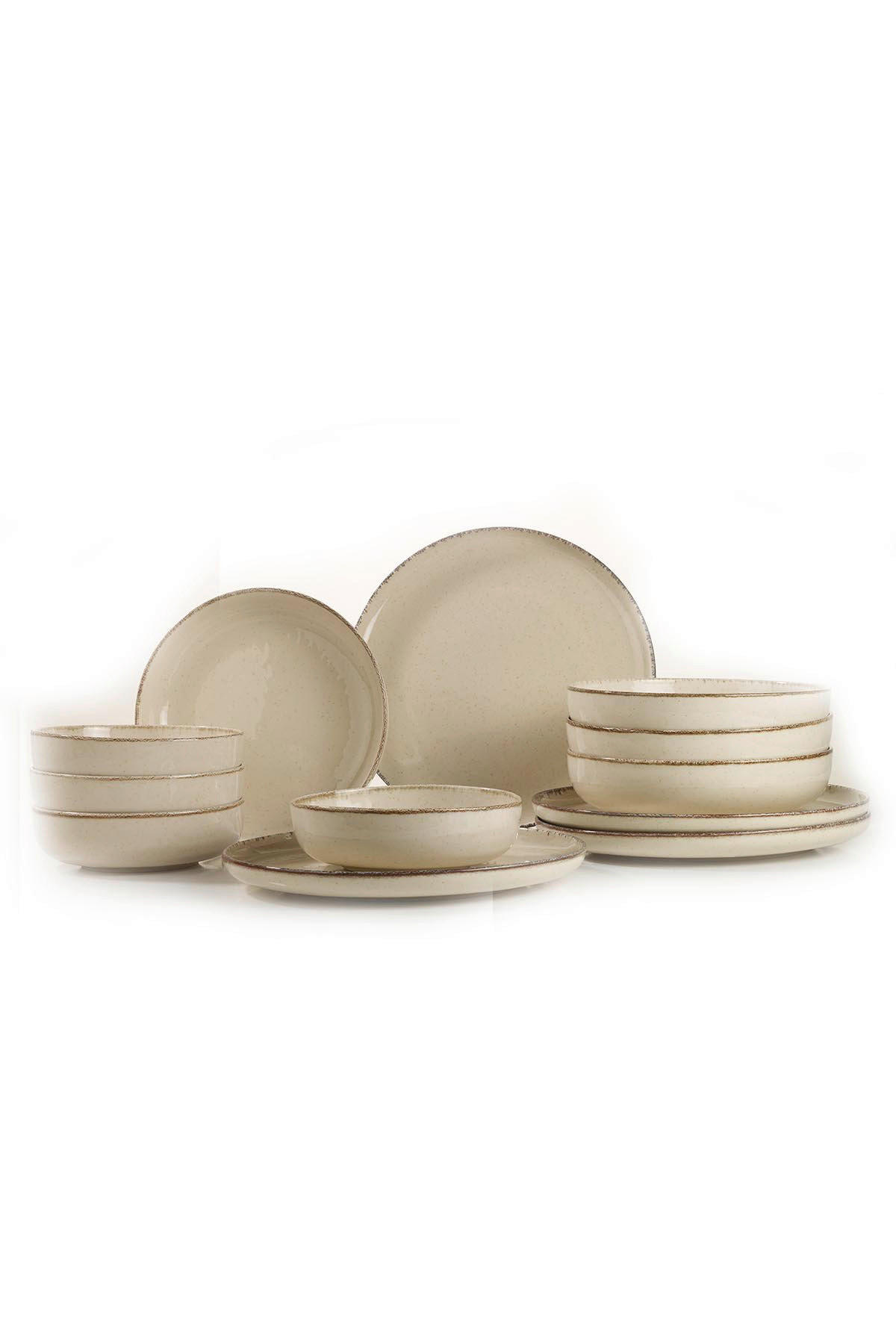 Hermia Concept Tafelservice Nairobi creme Porzellan 12 tlg. Nairobi - creme - Hermia Concept