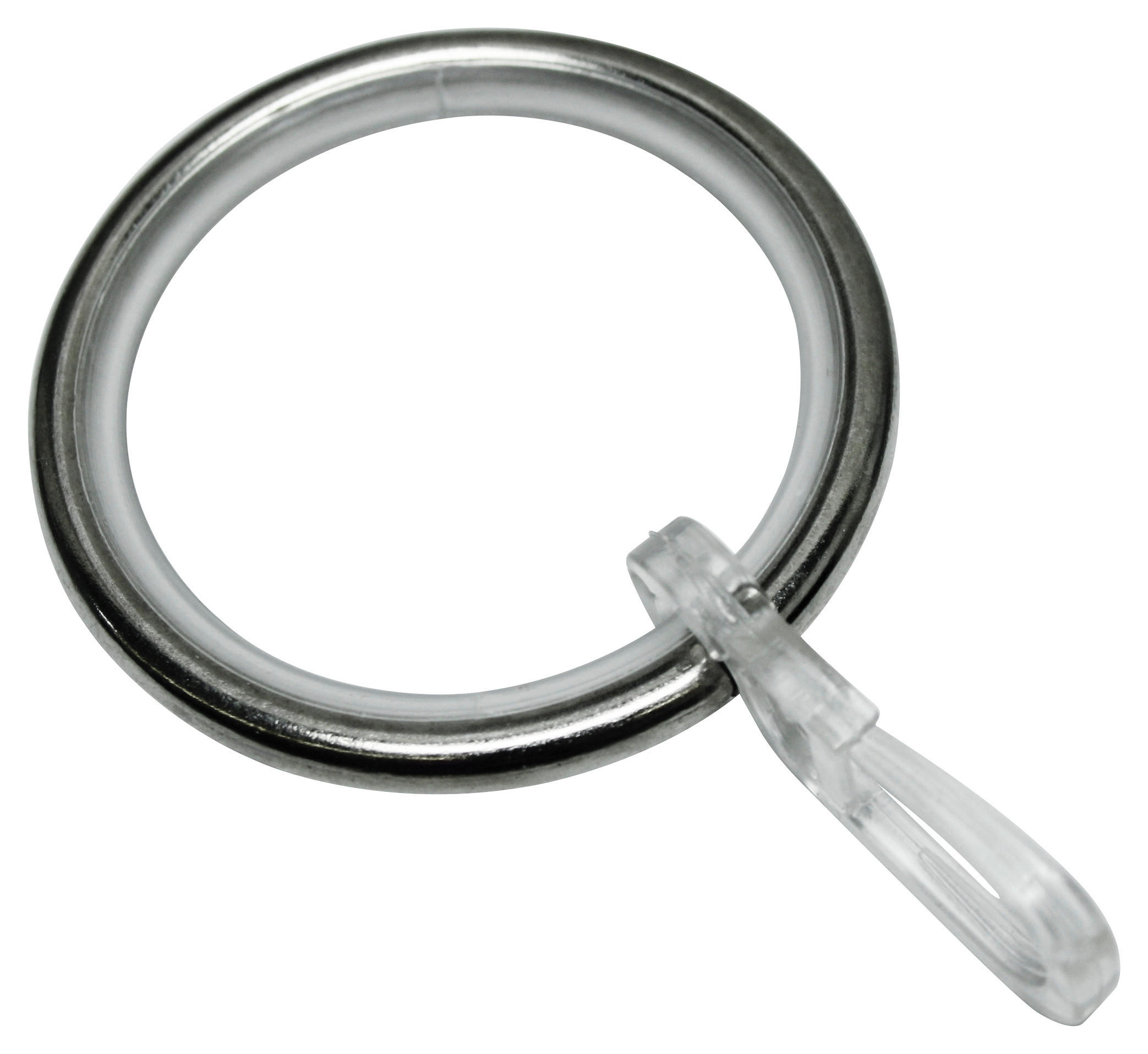 Ringe mit Klammer Ringe_mit_Haken_10erPack - Edelstahloptik (2,50cm) - Boviva