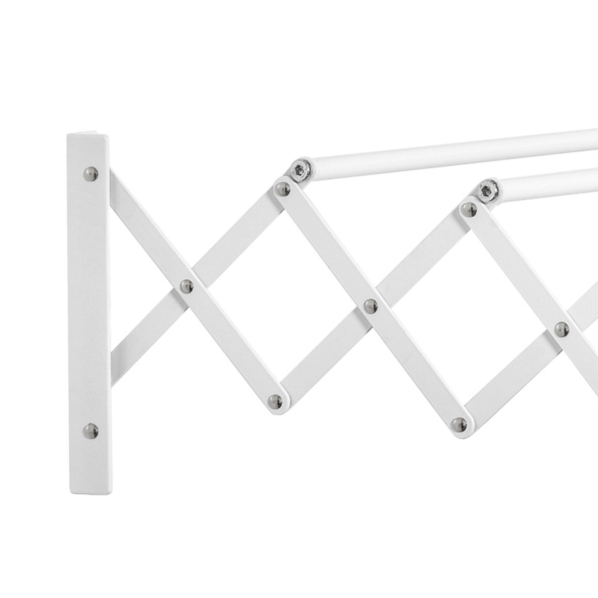 HOMCOM Wäscheständer weiß Eisen B/H/L: ca. 60x63,5x20 cm Wäscheständer - weiß (20,00/60,00/63,50cm) - HOMCOM