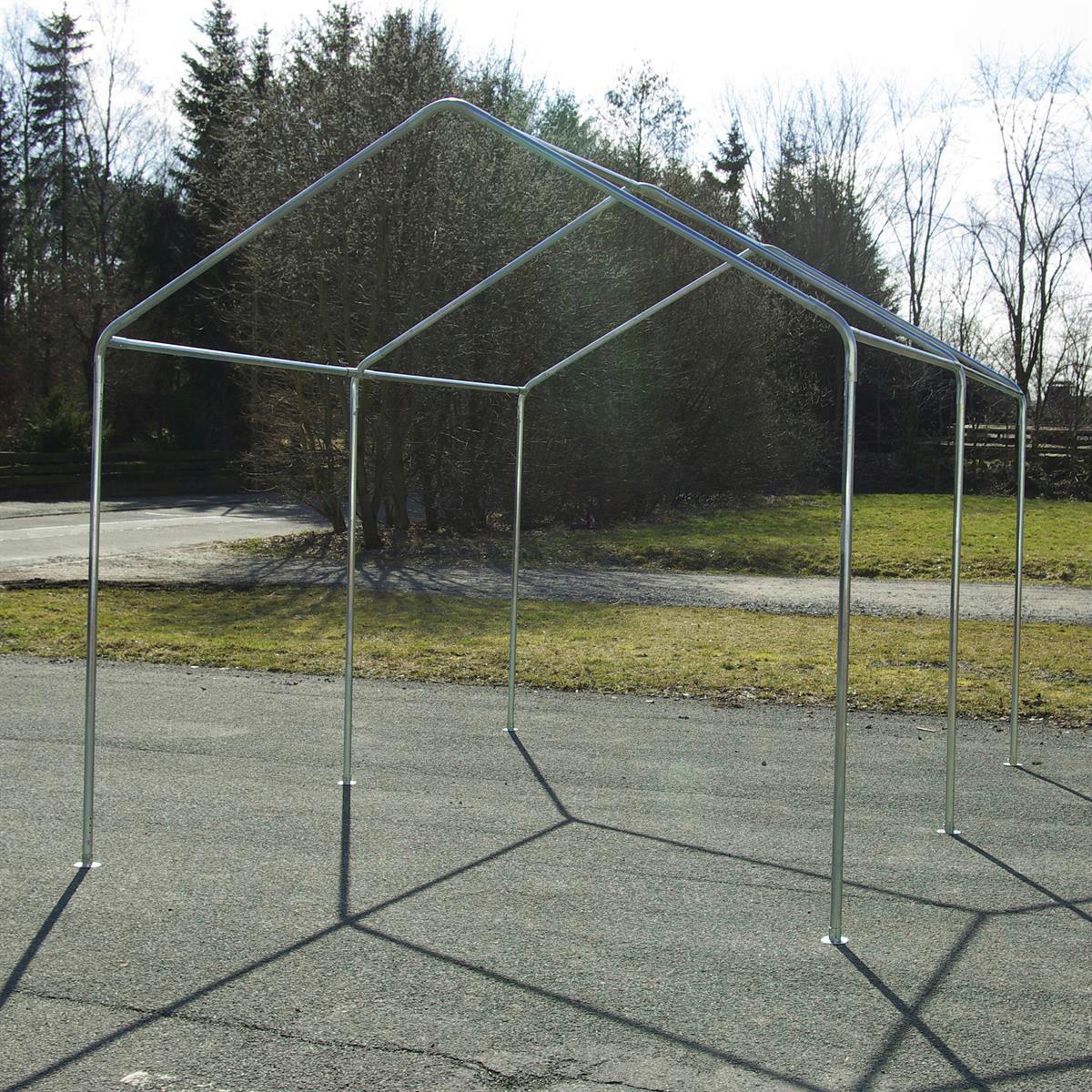 VCM Pavillon weiß Metall B/H/L: ca. 300x300x400 cm Pavillon - weiß (400,00/300,00/300,00cm) - VCM
