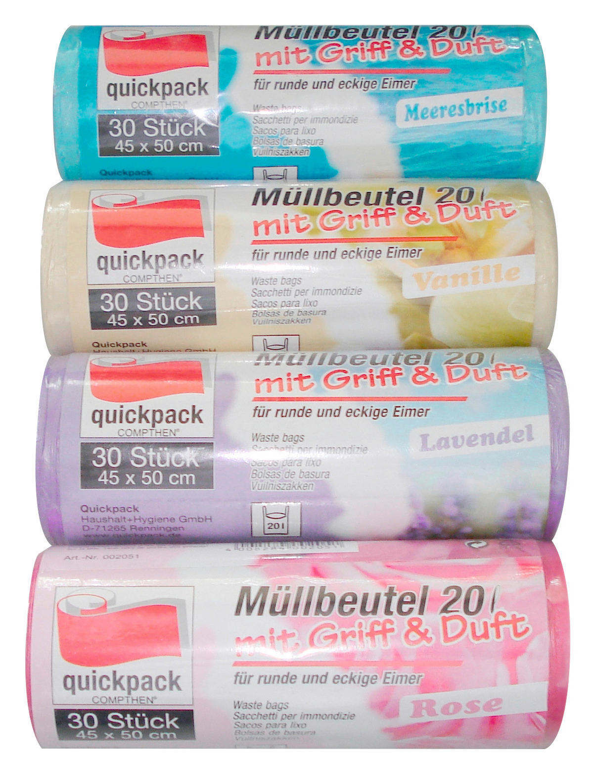 Müllbeutel B/H/T: ca. 16x5,7x5,7 cm Müllbeutel 20l - (16,00/5,70/5,70cm)