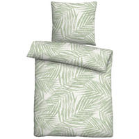 Baumwoll Bettwäsche Seersucker Bettwäsche_Seersucker_Farn - grün (135,00/200,00cm)