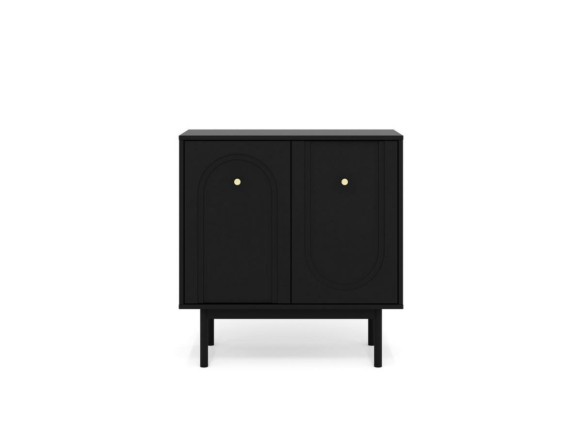 Kommode MAZOMA schwarz gold Optik B/H/T: ca. 79x82x39 cm MAZOMA - gold/schwarz (79,00/82,00/39,00cm) - WIPMEB