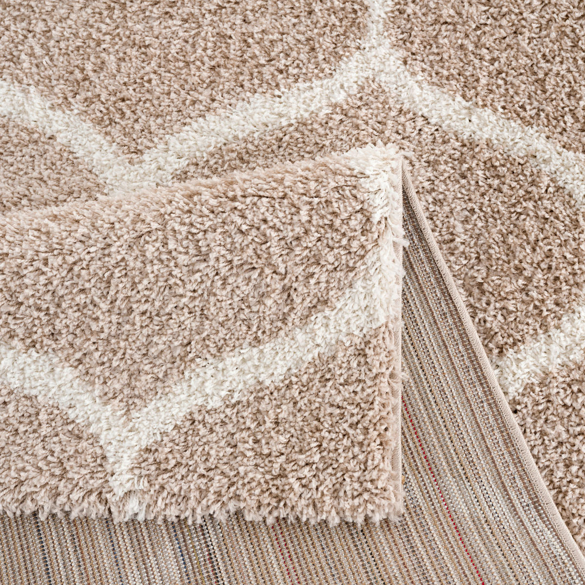 Sanat Hochflorteppich MADRID beige B/L: ca. 140x200 cm MADRID - beige (140,00/200,00cm) - Sanat