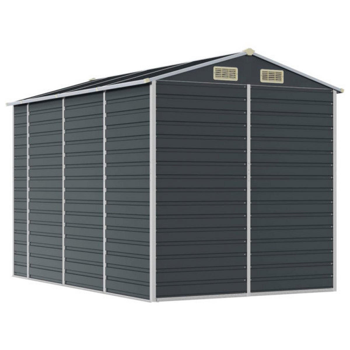 VidaXL Gartenhaus anthrazit B/H/T: ca. 191x198x300 cm Gartenhaus - anthrazit (191,00/198,00/300,00cm) - VidaXL