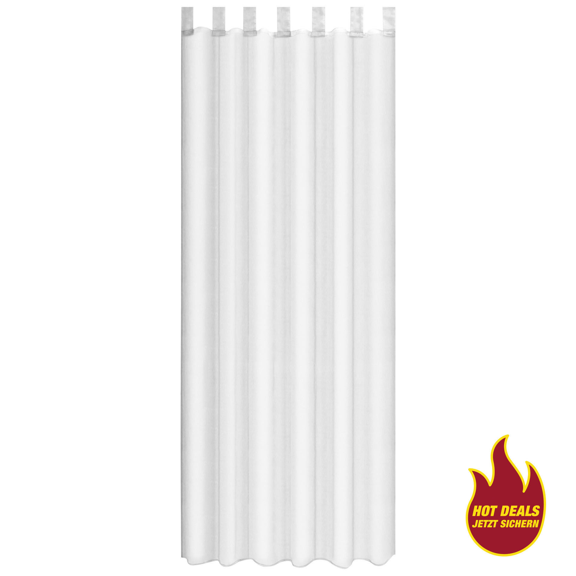 Sensation Schlaufenvorhang Look weiß B/L: ca. 140x235 cm Look - weiß (140,00/235,00cm) - Sensation